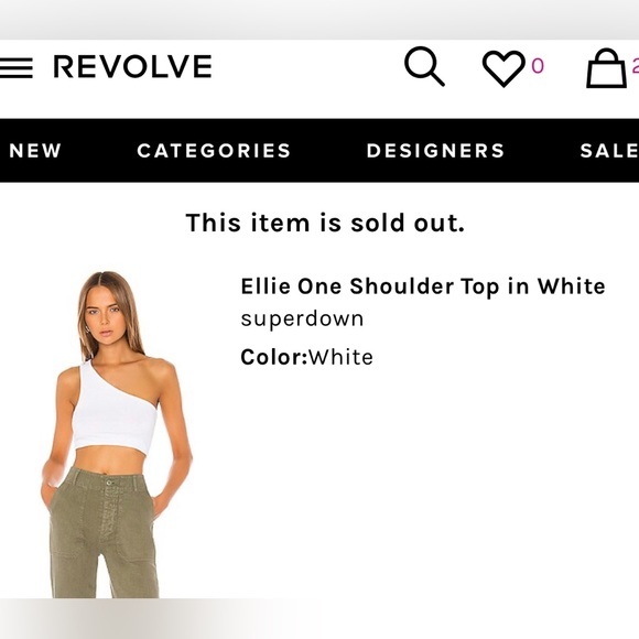 Superdown Ellie One Shoulder Top in White - Picture 4 of 13